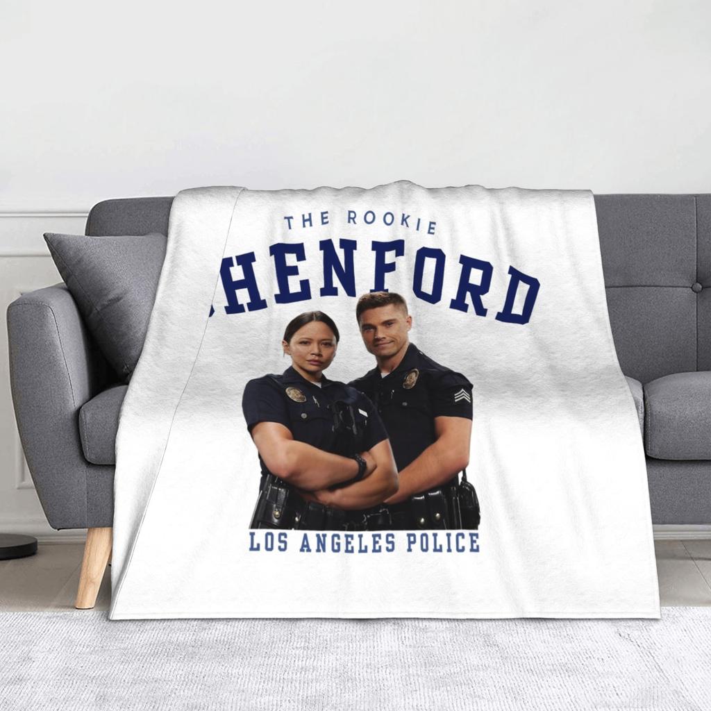 Tim Bradford The Rookie Coperte Velluto Autunno/Inverno Coperta Leggera Multifunzione per Letto Esterno Trapunta Sottile in Peluche