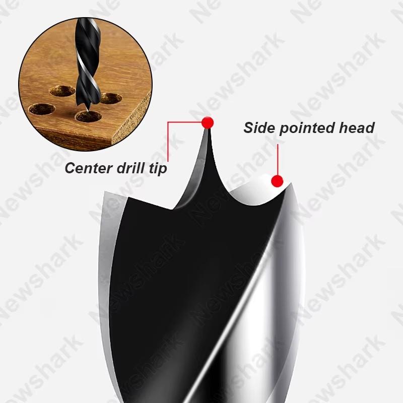 8pcs Woodworking Drilling Bit, 3-10mm Fried Dough Twists Bit Set Woodworking Bit titanium Coating Woodworking Metal Bit Tool