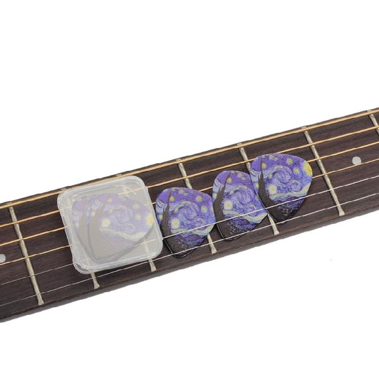 3 Stück Sternen-Folk-Gitarrenplektrum für E-Gitarre, Akustikgitarre, Mandoline, Bass