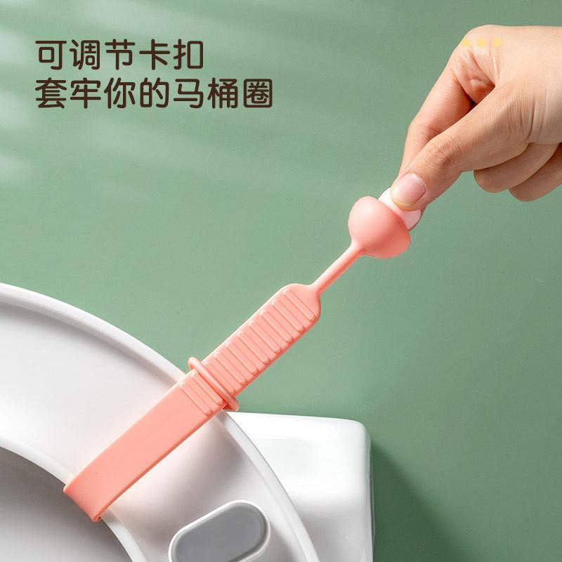 Silicone Toilet Lid Lifter Handle - Hygienic Non-Touch Bathroom Accessory Home Office Public Restrooms
