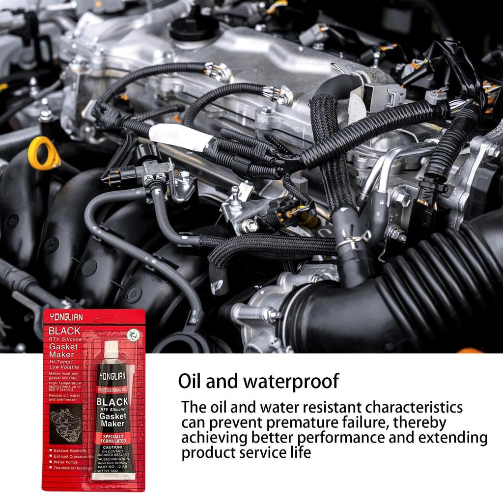 Engine Sealant, Engine Gasket Sealant, High Temperature and Waterproof Performance! Resistant Liquid Gasket
