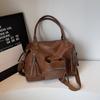 Vintage Large Capacity Bag Commuter Crossbody Bag Women's Shoulder Hand Tote Bag Short Distance Luggage Bag