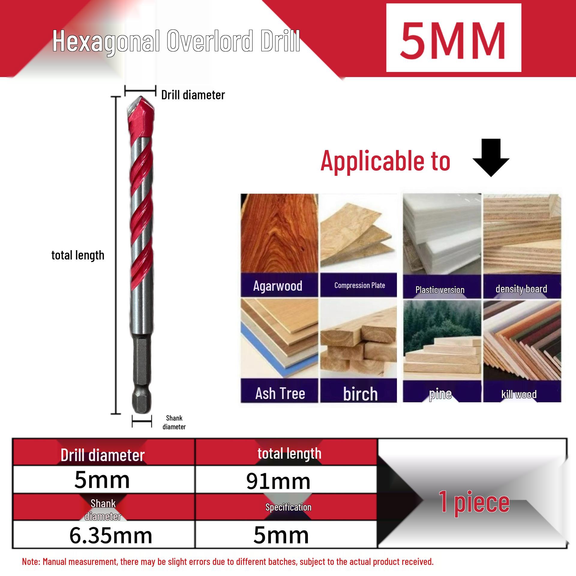 

Hex Shank Multifunctional King Drill for Concrete & Glass Holes