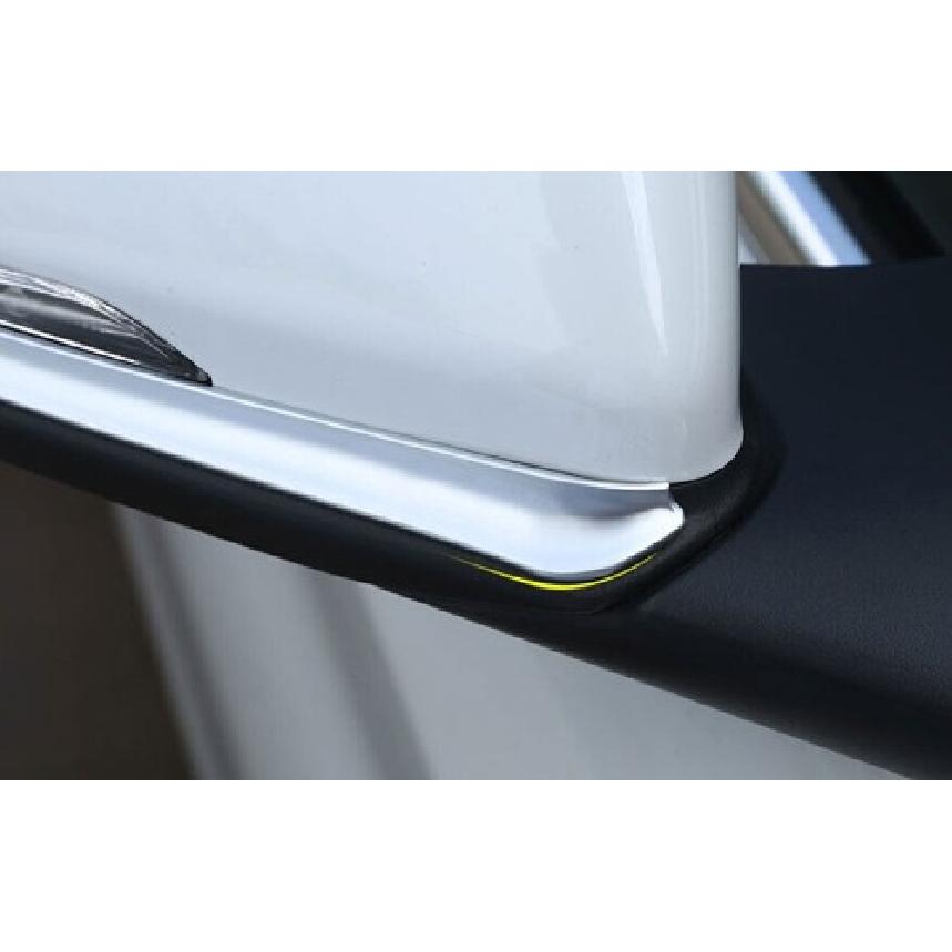 Rear View Side Door Mirror Strip Trim Fit For BMW X1 F48 2016- ABS Chrome