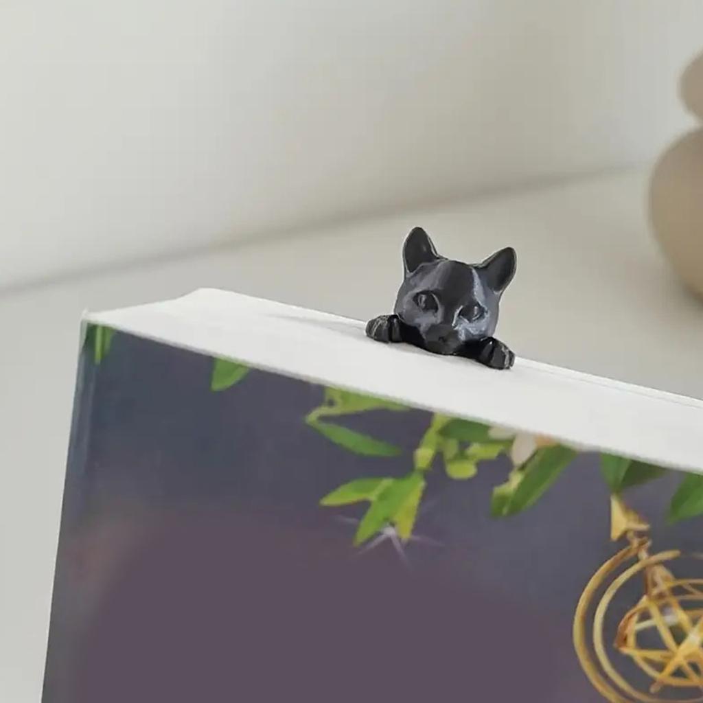 2Pcs Kitten Themed Plastic Bookmarks Textbook Novel Page Holder For Books Notebooks Diaries Journal Planner Documents