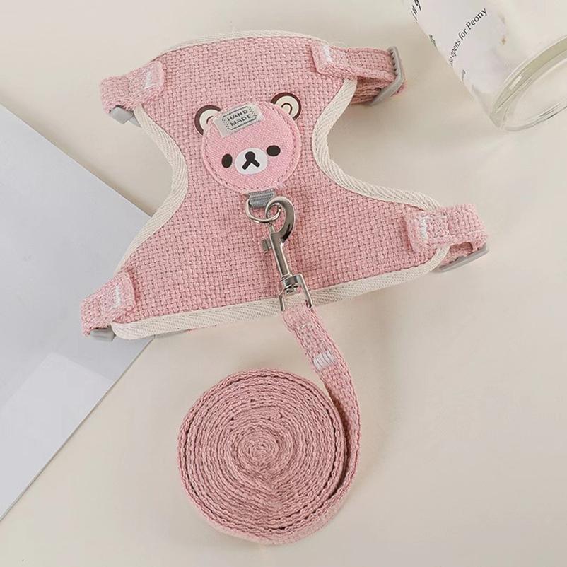 Pet Chest Back Pet Cat Lift Fashion Cute Bear Chest Back Walking Cat Dog Pet Vest Style Chest Back