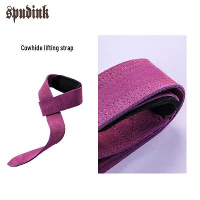 Cowhide Power Lifting Straps & Wrist Wraps for Deadlifts and Barbell Training