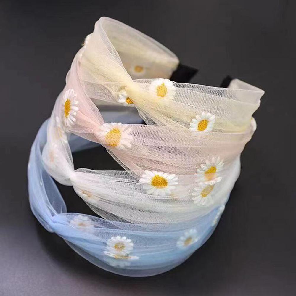 59 Zoll x 35 Zoll Tüllstoff mit Gänseblümchen-Druck für Sommer-Prinzessinnenkleider für Mädchen, Handgefertigt DIY für Vorhänge, Bekleidung, Hochzeiten, Bühnen Dekoration