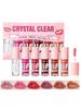 6pcs Moisturizing Lip Oil & Lip Gloss Set (6*1.5ml), Deep Nourishment, Anti-Dryness & Cracking, Glos
