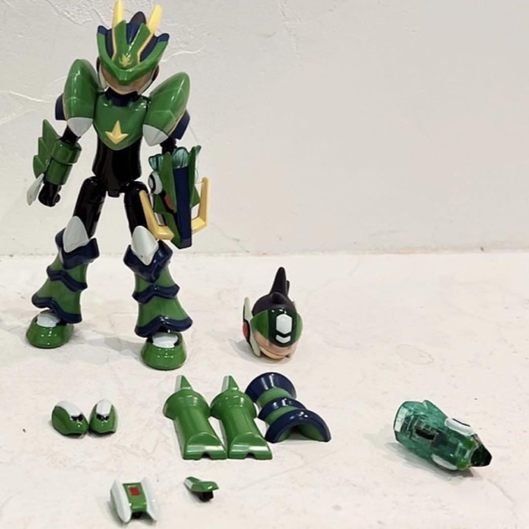 

[USED] Mega Man Star Force Wave Battle Model Green Dragon & Mega Man
