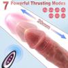 Stoßender realistischer Dildovibrator mit Vibration und Heizung, weiches Silikon, ferngesteuert, Analdildos, Klitoris, G-Punkt-Stimulation, Sexspielzeug für Erwachsene für Frauen