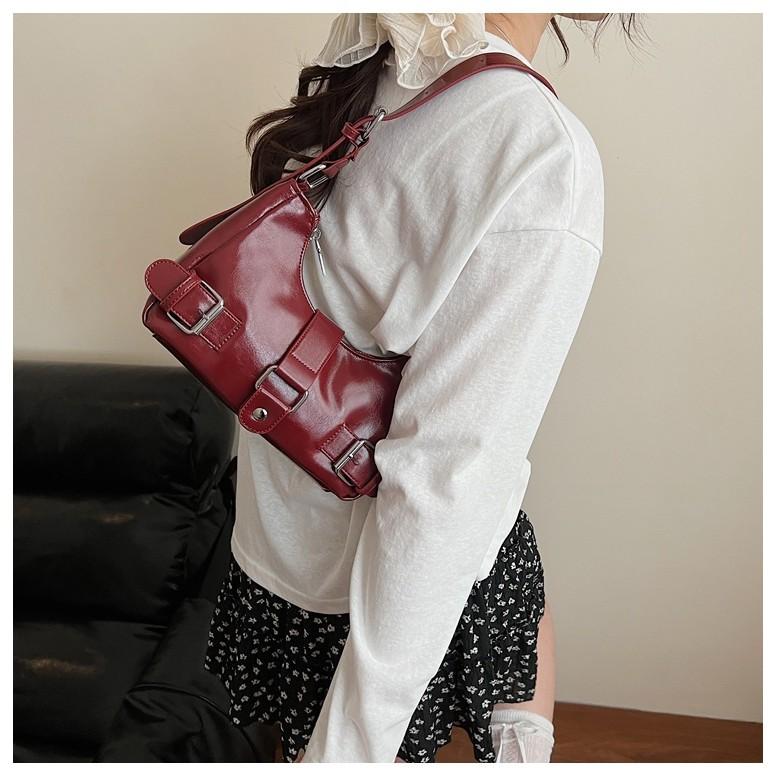IELGY Ladies Messenger Bag Underarm Motorcycle Bag