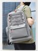 Men's Casual Multifunctional 17" Laptop Backpack - Large Capacity for College, Business & Travel
