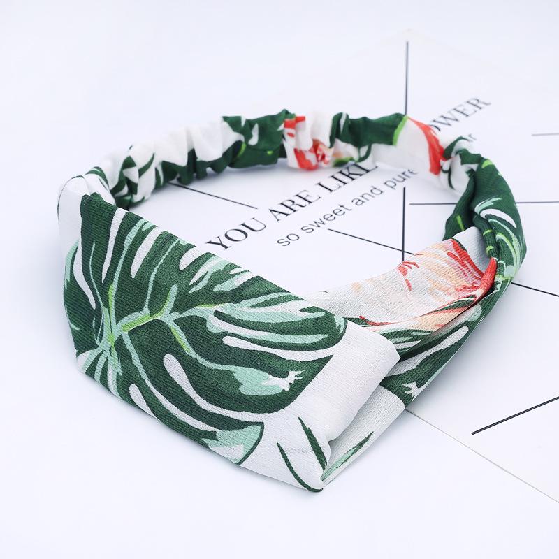 Fashion Bohemian Headband Print Hairbands For Women Girls Vintage Cross Knot Turban Bandanas Headwear Hair Accessories