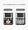 7L Stainless Steel Smart Air Fryer with Visible Cooking Window - Large Capacity Household Model, US Standard