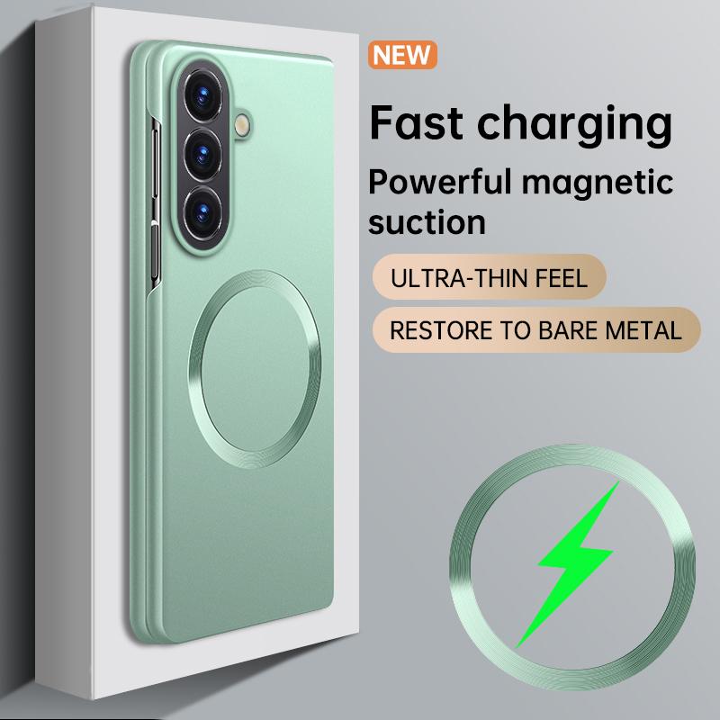 For Samsung Galaxy Z Fold8 Case Luxury Metallic Magnetic Flap Frosted Cover For Samsung Z Fold 8 Bumper Funda
