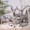 Christmas Elk Family of Three Window Display Decorations