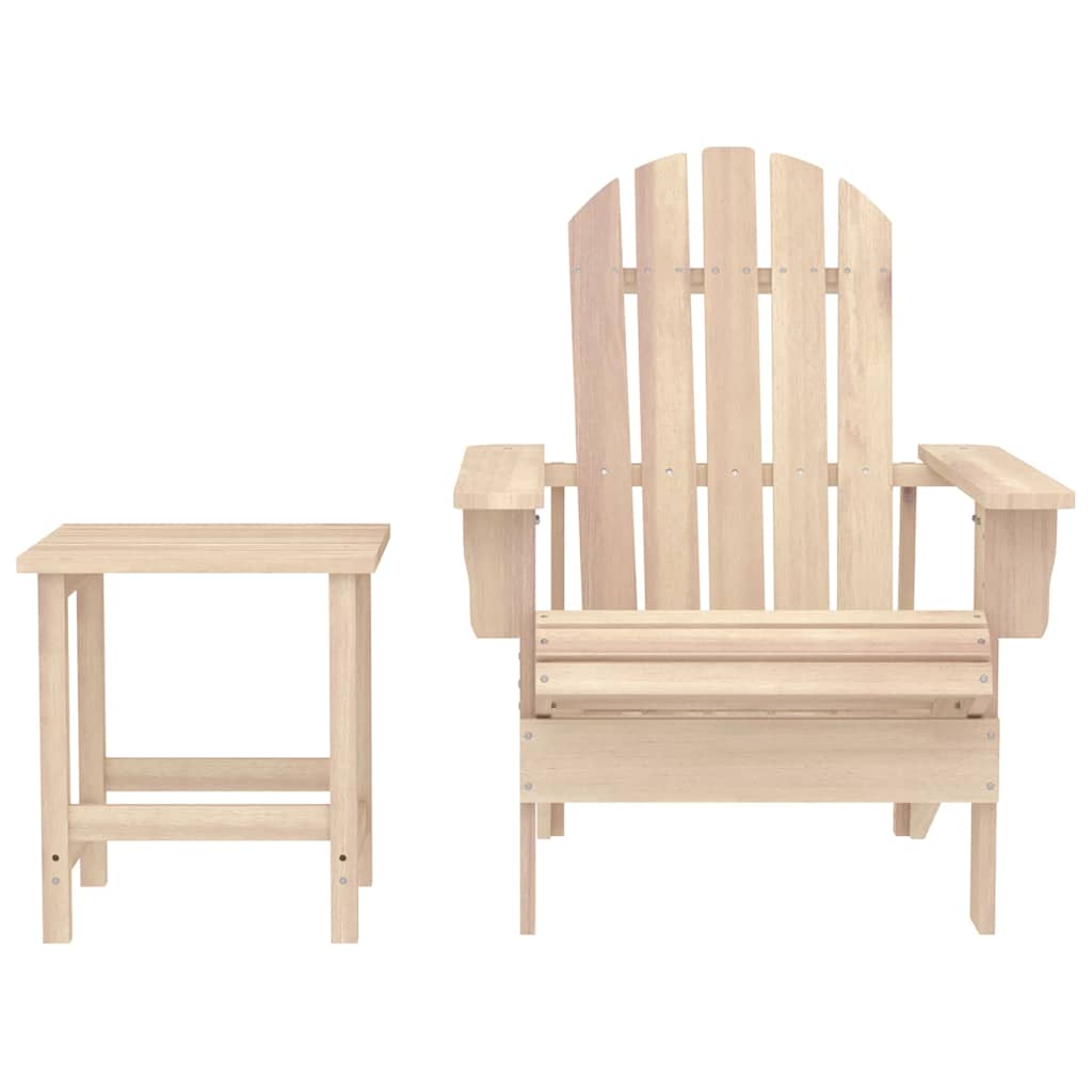 Adirondack Tuinstoel met Tafel Massief Grenenhout