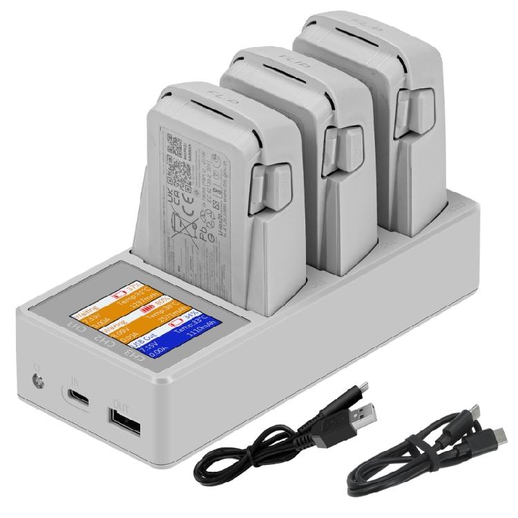 Battery Charging Drones Flight Battery Fast Charging USB Charging Station With Digital Display for Flip Drones Accessories