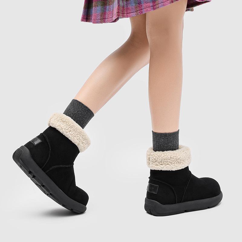 Popular Velvet and Velvet Snow Boots for Men and Women 2025 Autumn and Winter New Cotton Shoes Warm and Versatile Trendy Shoes 22715-V