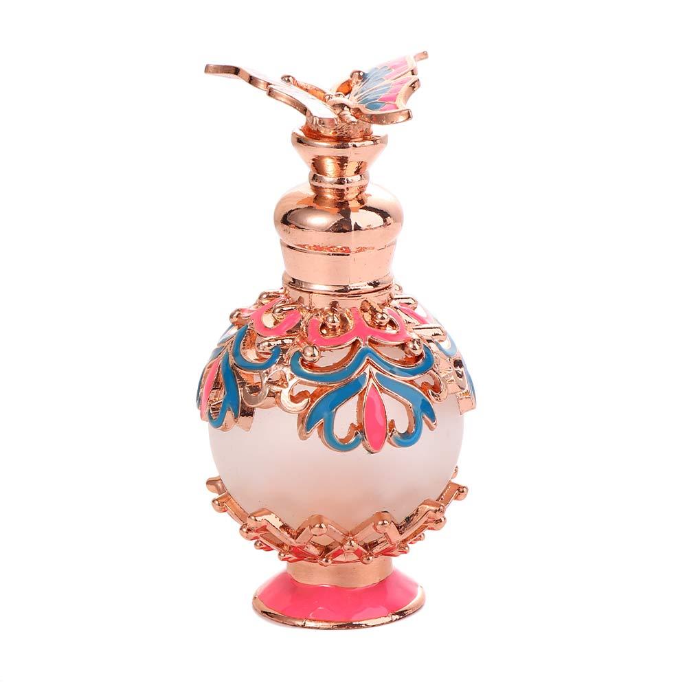 Arabian Style Antiqued Women Luxury Oils Dropper Bottle Essential Oil Bottle Butterfly  Bottle Empty Cosmetics Container