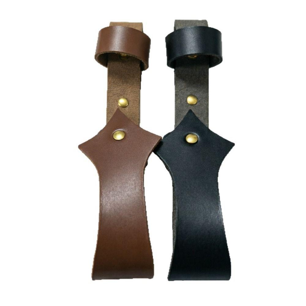 Open Top Folding Fan Holder Belt Loop Waist Fan Pouch Gift Idea Leather Fan Case Halloween Costume