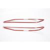Rear Fog Light Lid Tail Chrome Cover Trim For -2024 Hyundai Elantra 2P ABS
