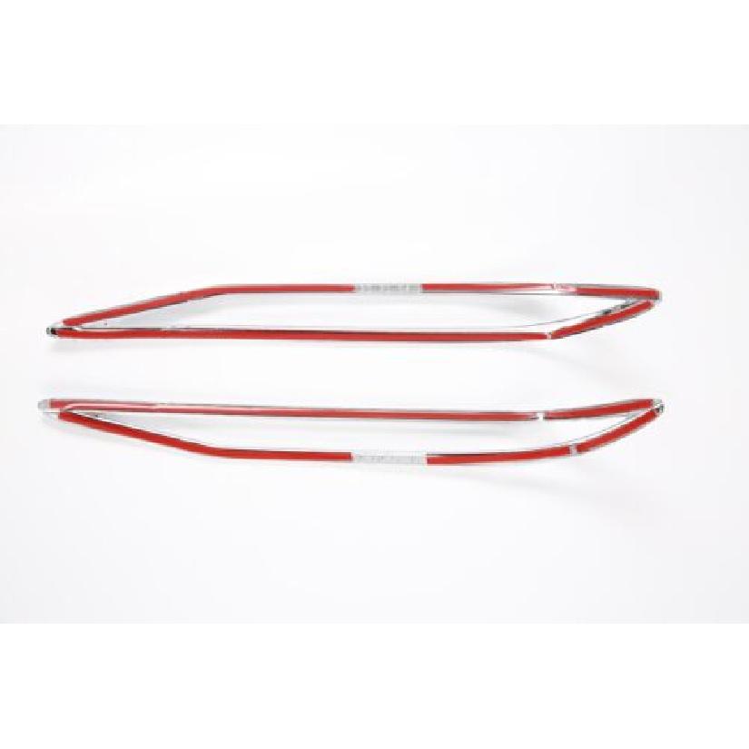 Rear Fog Light Lid Tail Chrome Cover Trim For -2024 Hyundai Elantra 2P ABS