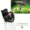 Phone Mobile Universal Wide 0.45X 12.5X Angle HD Macro Lens for iPhone Android