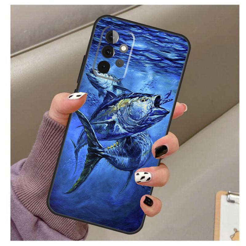 Bluefin Tuna Case For Samsung Galaxy A33 A13 A53 A34 A54 A14 A15 A16 A26 A36 A56 A12 A32 A52 A06 A35 A55