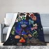 Coraline Halloween Horror Blankets Flannel Summer Multi-function Lightweight Throw Blankets for Bedding Office Plush Thin Quilt