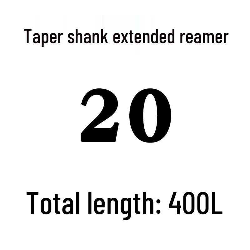 Extra Long High-Speed Steel Taper Shank Machine Reamer for Deep Holes, Sizes 16, 18, 20, 22, 24, 25, 30, 40