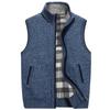 For Men In  And Winter  Fleeced Warm Cardigan Vest Blouse