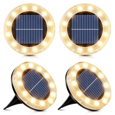 Solar Lights for Outdoor Garden 12 Automatic Light Solar Floor IP65 High Solar Warm Light for and Patios of - LEDs, Solar-Powered, Light-On, Sensor,