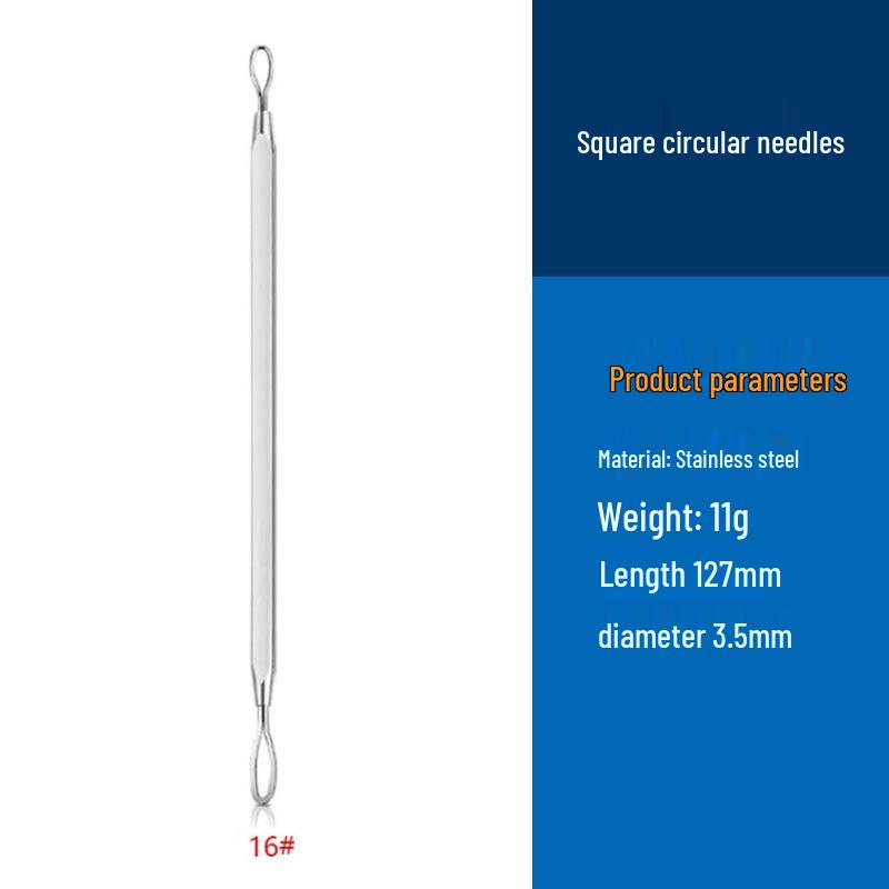 Stainless Steel Double-Ended Pimple Tweezer & Blackhead Remover Tool Set