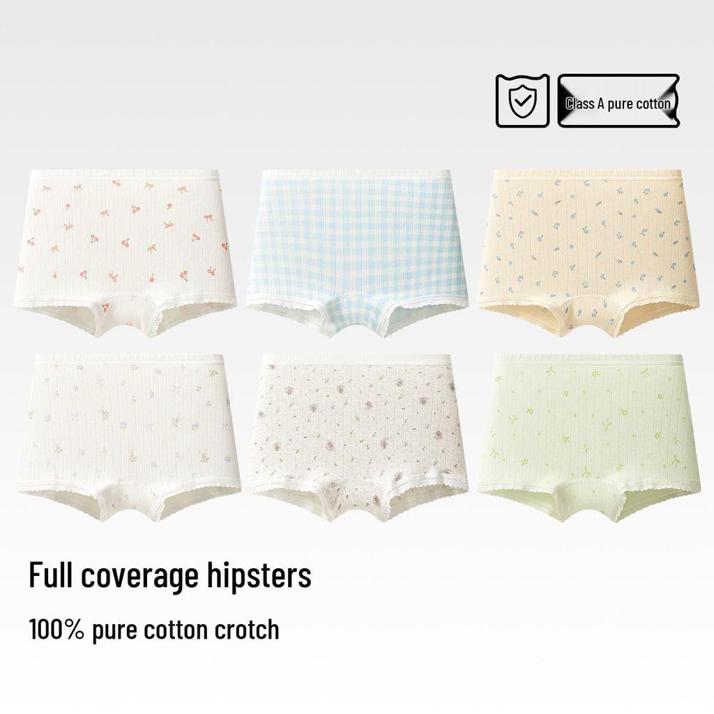 Children's Pure Cotton Boxer Briefs for Girls and Boys