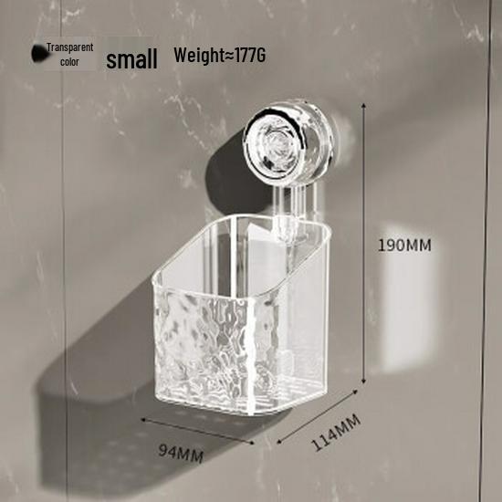 Wandmontiertes Badezimmer-Aufbewahrungsregal mit Saugnäpfen für Toilettenartikel