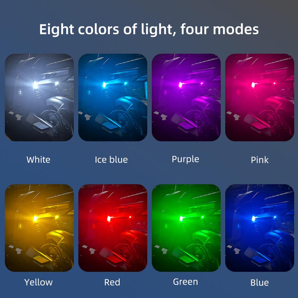 Wireless Remote Control LED Strobe Light for Motorcycle Car Bike Scooter Anti-collision Warning Lamp Flash Indicator Waterproof