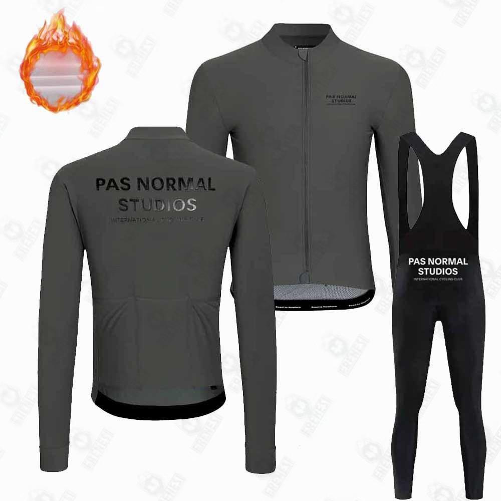 Tuta in pile Tuta invernale da ciclismo Tuta a manica lunga Abbigliamento da esterno per bici da strada e mountain bike