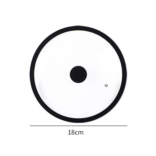 Belüfteter Universaldeckel aus gehärtetem Glas für Töpfe, Pfannen und Bratpfannen mit hitzebeständigem Silikonrand, Spritzschutz für die Mikrowelle