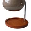 Aroma Wachs Schmelzen Lampe Retro Holz Lagerung Tablett Glas Kerze Wärmer Lampe Schlafzimmer Nacht Ambient
