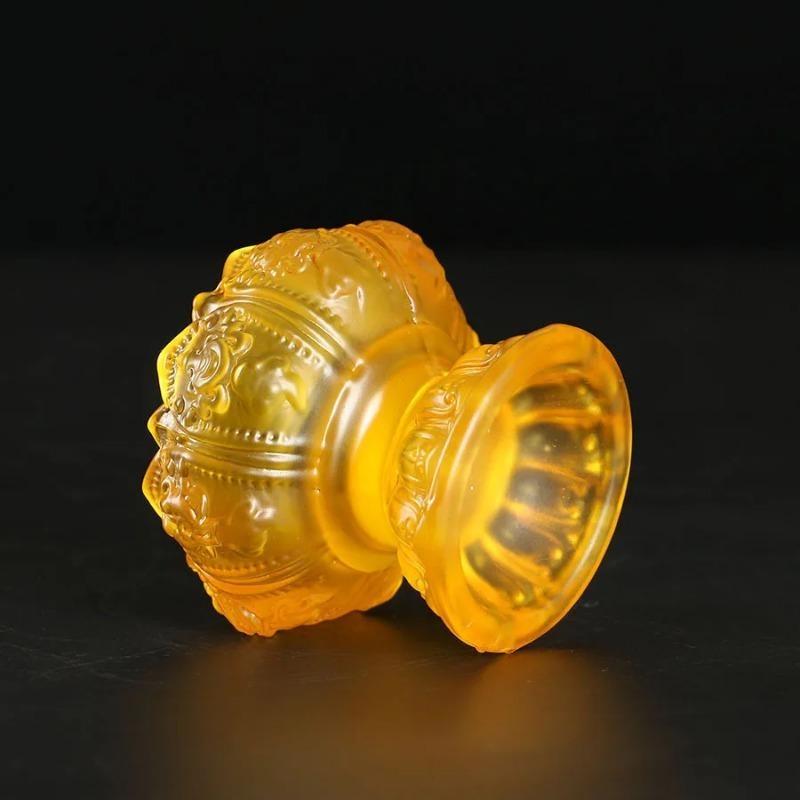 Lifo svícen glazovaná řemeslná dekorace Příznivý držák máslové lampy svícen Příslušenství pro domácí dekorace