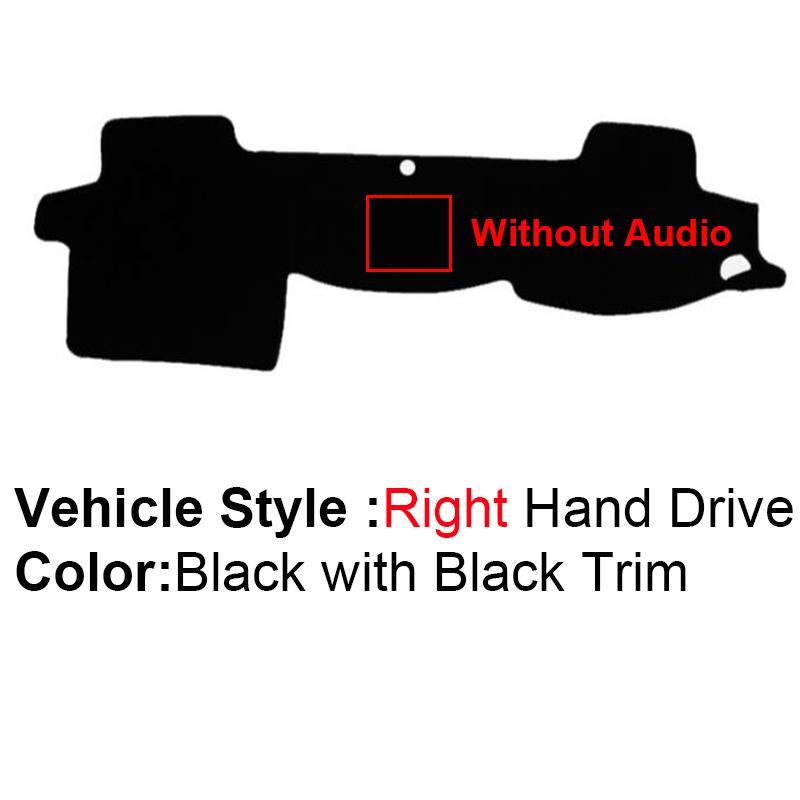 2 Layer Car Dashboard Cover Carpet For Toyota Land Cruiser 200 J200 2008 - LHD RHD Rug Pad Carpet Dashmat Protector