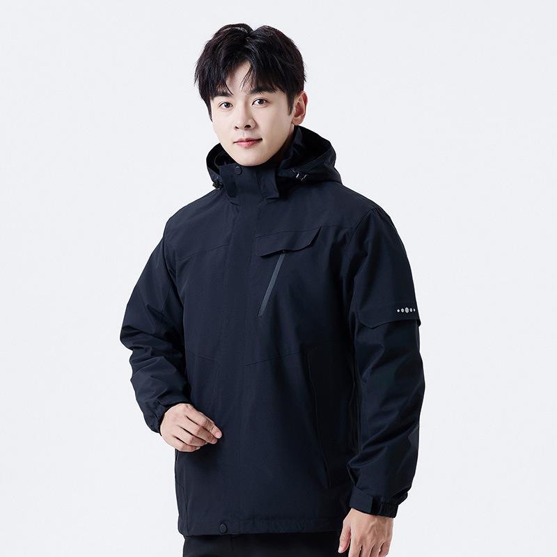 Latest Outdoor Use Jacket Mens Two-piece Kit Womens Thickened Liner Wind Resistant Water Repellent Ski Suit