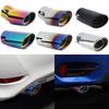 Car Exhaust Muffler Tip Single/double Outlet Round Stainless Steel Car Rear Chrome Round Exhaust Pipe Tail Muffler Tip Tube