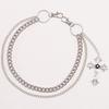 Punk Style Double-Layer Cross Pendant Metal Chain: Versatile European & American Hip Hop Pants Accessory