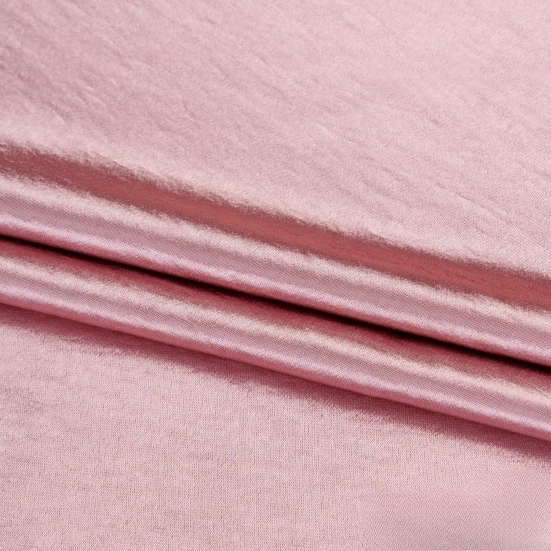 Chinese Style Lustrous Acetic Acid Gold Lustrous Satin Fabric Water Light Satin Natural Pleated Texture Drape Fabric Textile