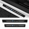 Car Sticker Hub Caps 4Pcs Carbon Fiber Car Door Sill Protector Threshold Stickers For VW R Polo Passat Rline Golf 4 5