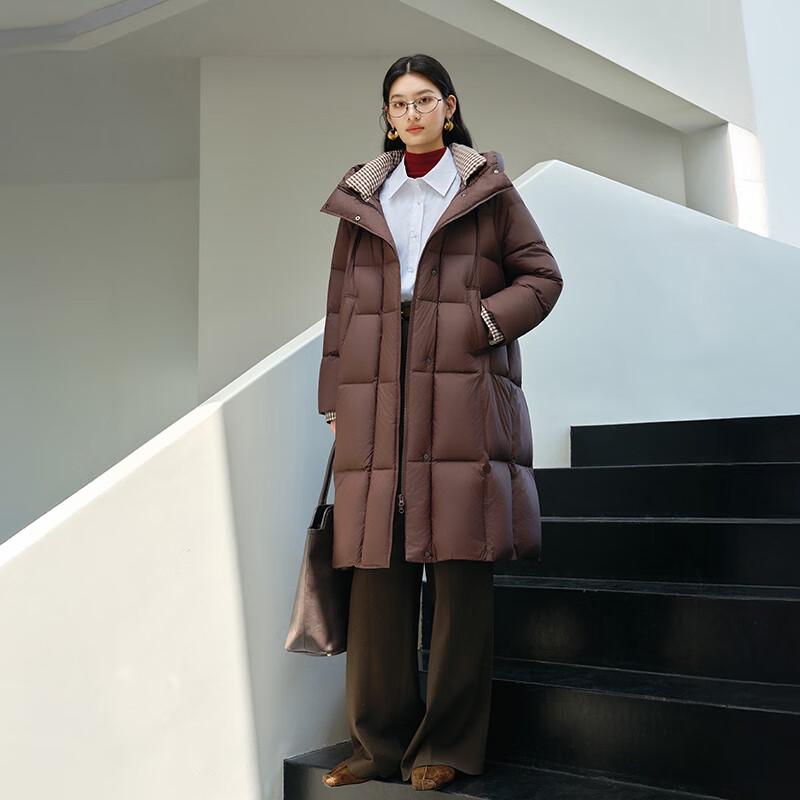 Ailalayi Women's Long Puffer Hooded Down Jacket