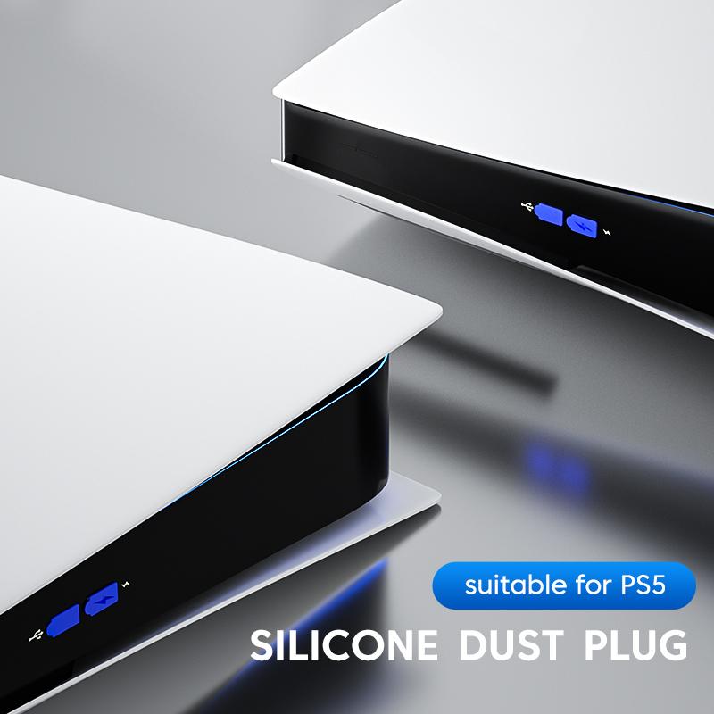 Staubschutzstopfen für PS5-Spielekonsole 7 STÜCK/Set Silikon-Staubschutz Abdeckung Staubdichter Stecker für PS5-Spielekonsolenzubehör